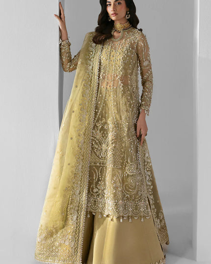 Elixir | Mint Green Organza Hand Embellished Sharara