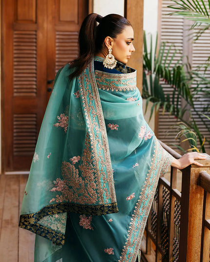 Elsa | Deep Teal Velvet Silk Suit