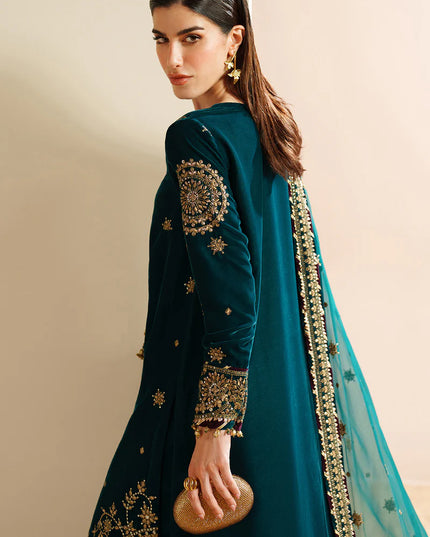 Arsh | Pure Velvet Embroidered Sharara