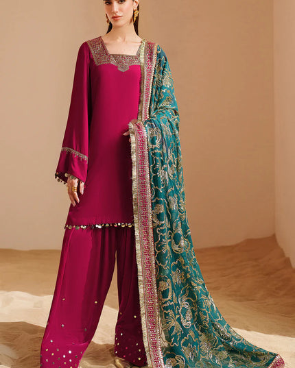 Reya | Pure Velvet Embroidered Farshi Shalwar