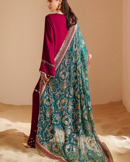 Reya | Pure Velvet Embroidered Farshi Shalwar