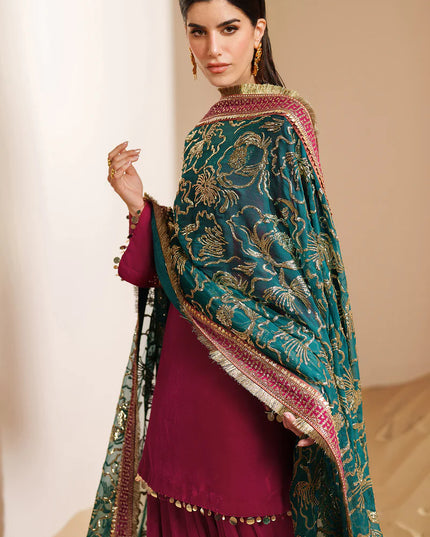 Reya | Pure Velvet Embroidered Farshi Shalwar
