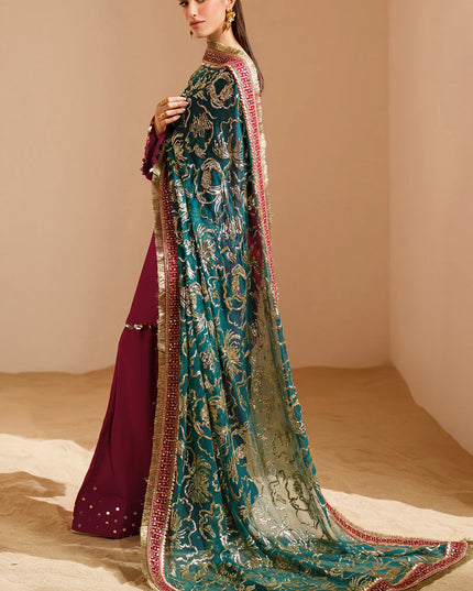 Reya | Pure Velvet Embroidered Farshi Shalwar