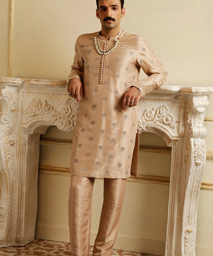 Luxury Raw Silk Embellished Kurta Pajama