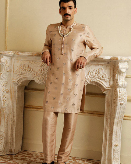 Luxury Raw Silk Embellished Kurta Pajama