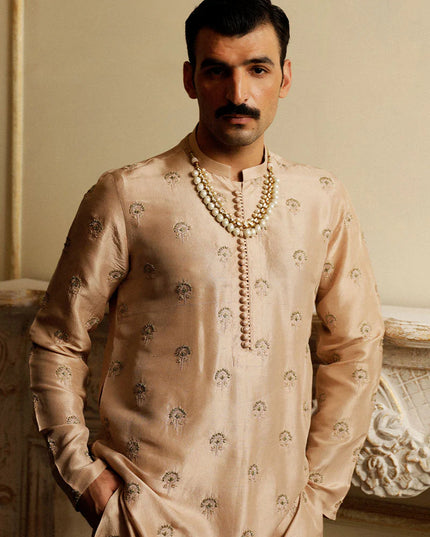 Luxury Raw Silk Embellished Kurta Pajama