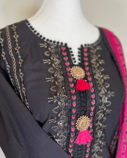 Asim Jofa | 2 Piece |  Embroidered Cambric Suit