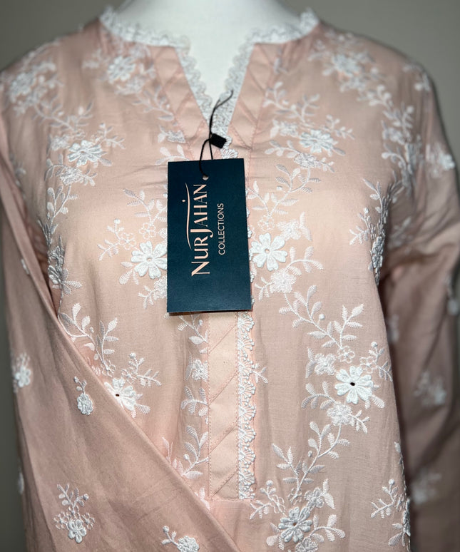 1 Piece | Lawn Embroidered 3D flowers Kurta