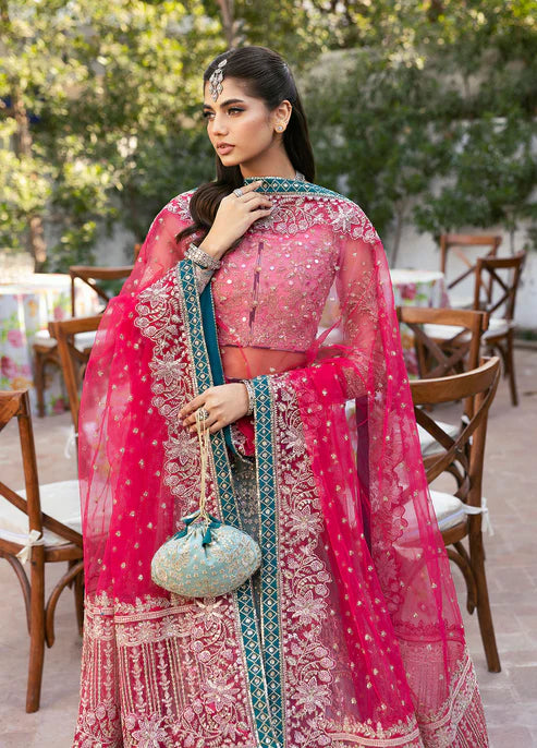Shanaya | Rose Pink Embellished Embroidered Lehenga