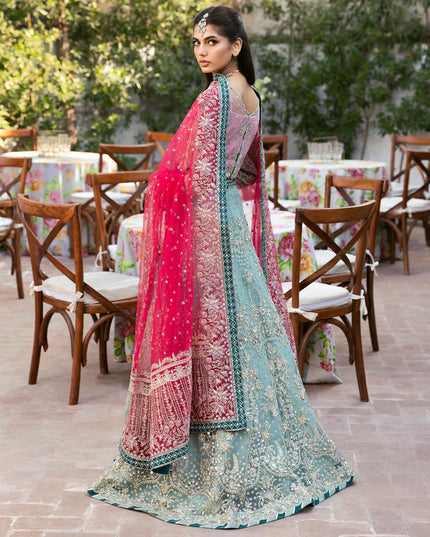Shanaya | Rose Pink Embellished Embroidered Lehenga