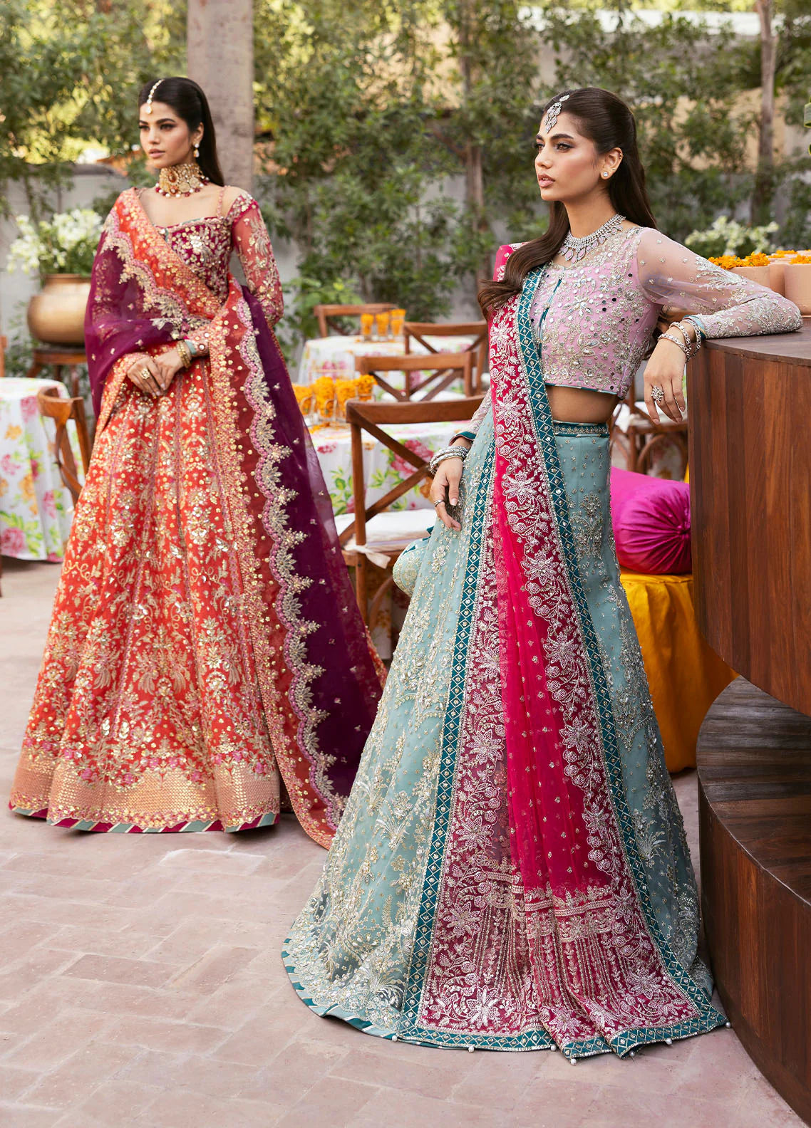 Shanaya | Rose Pink Embellished Embroidered Lehenga