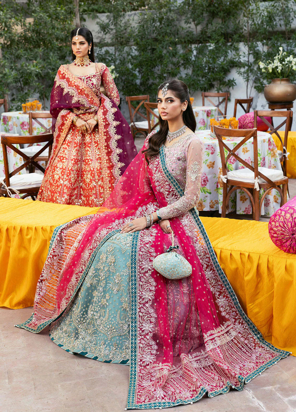 Shanaya | Rose Pink Embellished Embroidered Lehenga