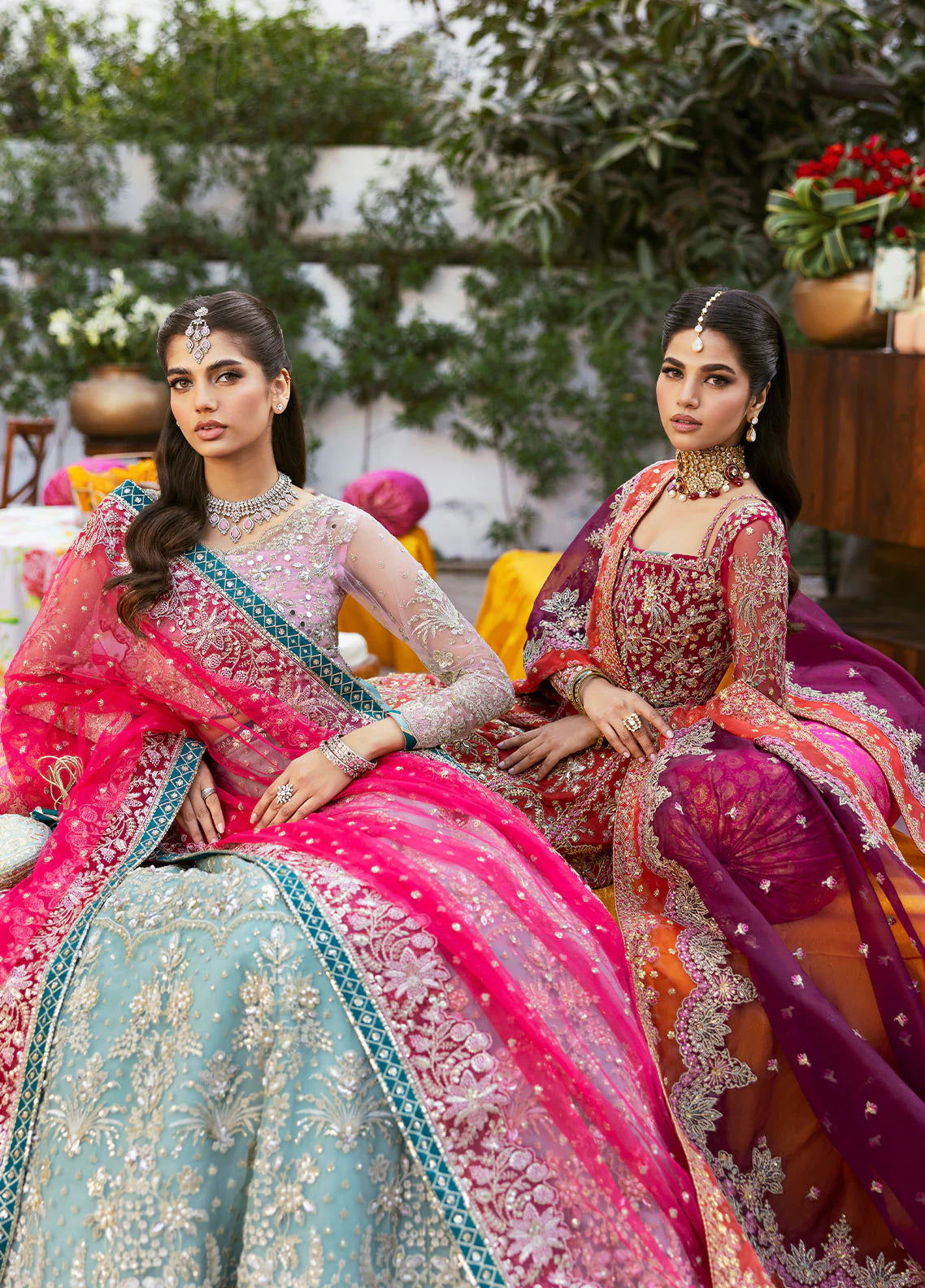 Shanaya | Rose Pink Embellished Embroidered Lehenga