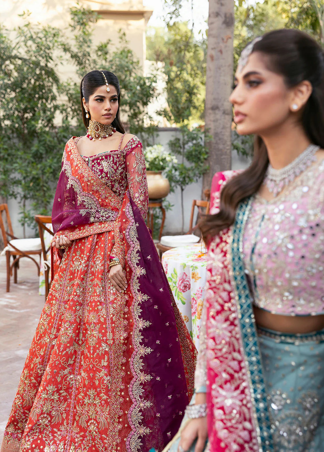 Shanaya | Rose Pink Embellished Embroidered Lehenga