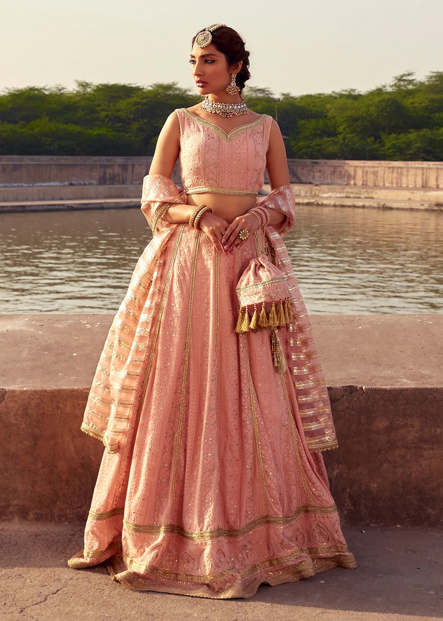 Gulab | Chicken Kari Embellished Lehenga Choli
