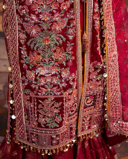 Hussain Rehar | Embroidered Organza Sharara