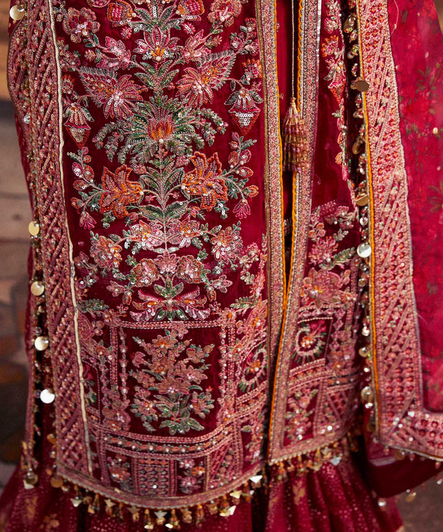 Hussain Rehar | Embroidered Organza Sharara