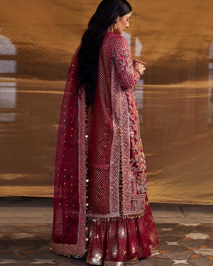 Hussain Rehar | Embroidered Organza Sharara