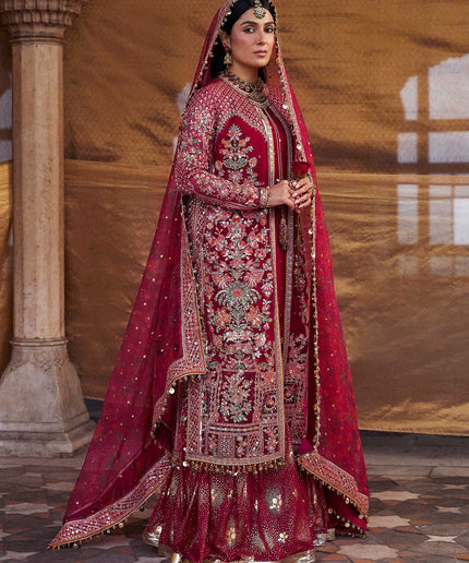 Hussain Rehar | Embroidered Organza Sharara