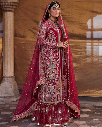 Hussain Rehar | Embroidered Organza Sharara