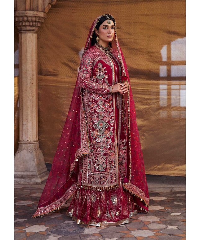 Hussain Rehar | Embroidered Organza Sharara