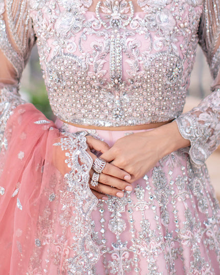 Nureh | Festive Wear Embellished Lehengha
