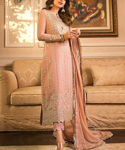 Asim Jofa | Embellished Chiffon Suit