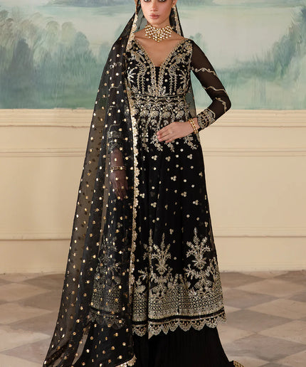 Nafeesa | Wedding Wear Chiffon Embellished Dress