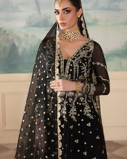 Nafeesa | Wedding Wear Chiffon Embellished Dress