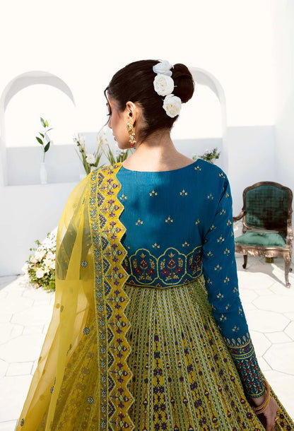 Lita | Embroidered Raw Silk Lehenga