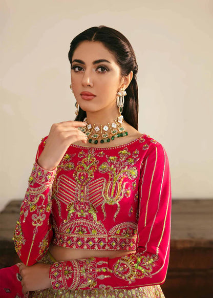 Elara | Embroidered Raw Silk Lehenga