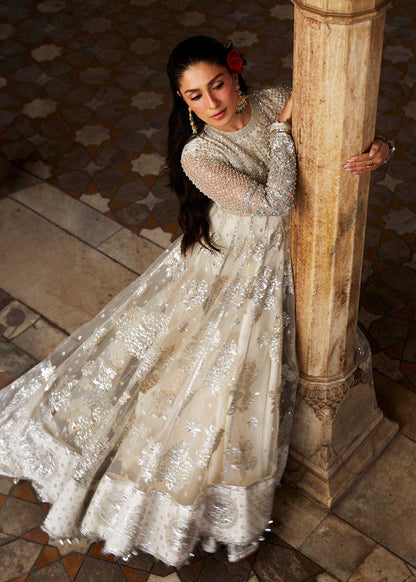 Hussain Rehar | Embroidered Lehenga Embellished Dress