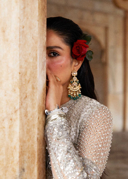 Hussain Rehar | Embroidered Lehenga Embellished Dress