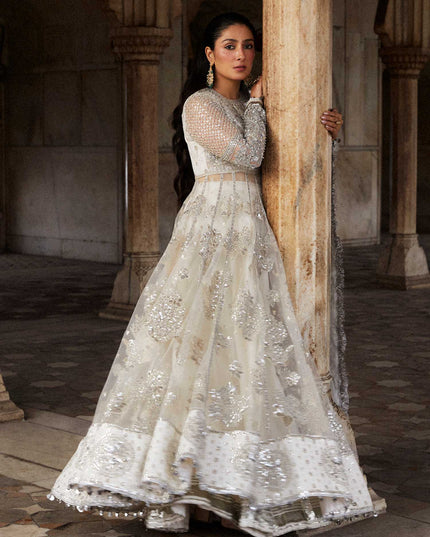 Hussain Rehar | Embroidered Lehenga Embellished Dress