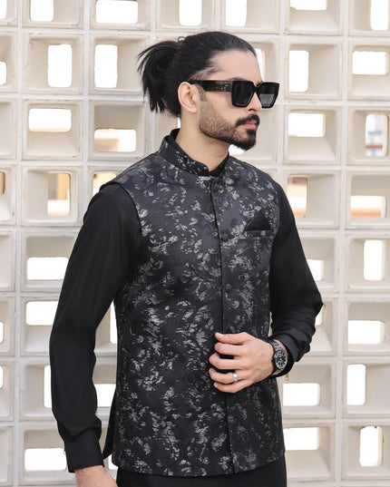Black Formal Waistcoat