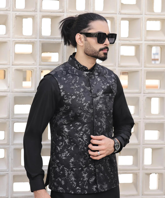 Black Formal Waistcoat