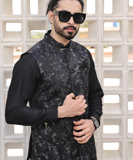 Black Formal Waistcoat