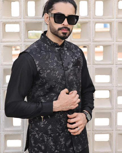 Black Formal Waistcoat
