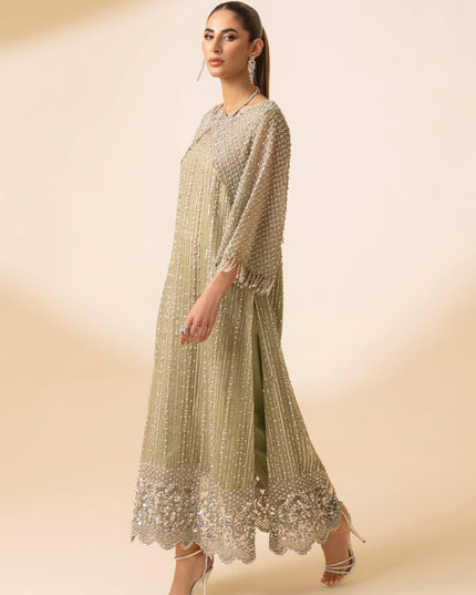Jade Green | Embellished Organza Co Ord Set