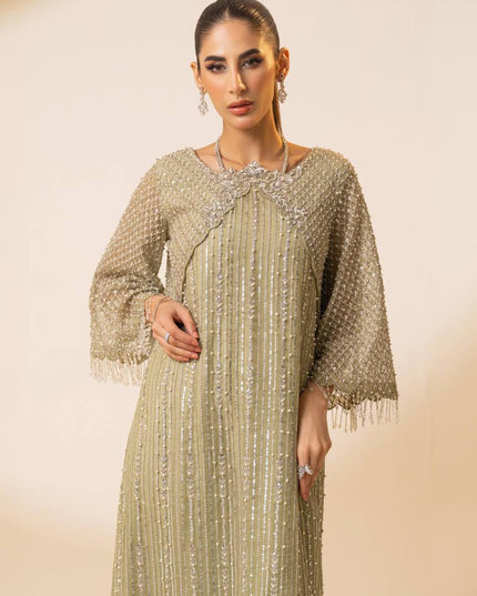 Jade Green | Embellished Organza Co Ord Set
