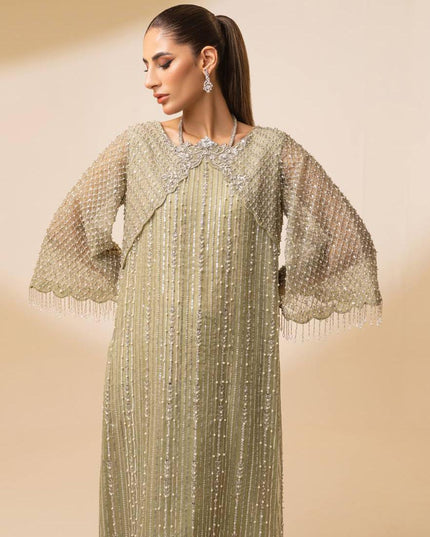 Jade Green | Embellished Organza Co Ord Set