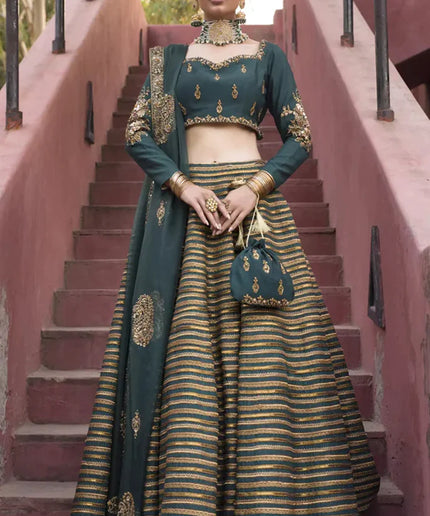 Shanara | Silk Embellished Lehenga