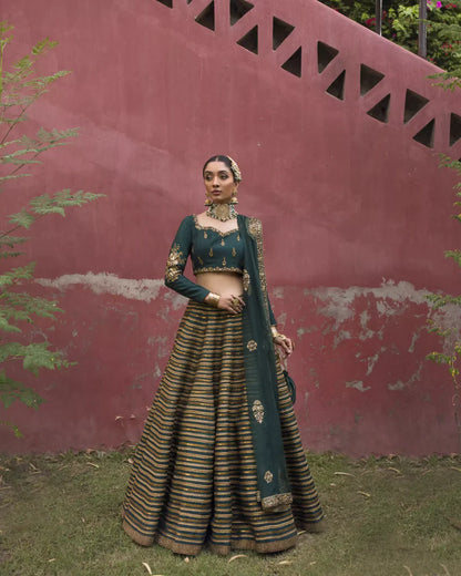 Shanara | Silk Embellished Lehenga