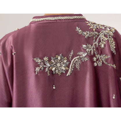 KAMEEL | Purple Embellished Kaftan