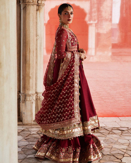 Hussain Rehar | Peshwas Embroidered Lehenga Dress