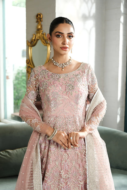Saira Rizwan | Lilac Net Hand Embellished Lehenga