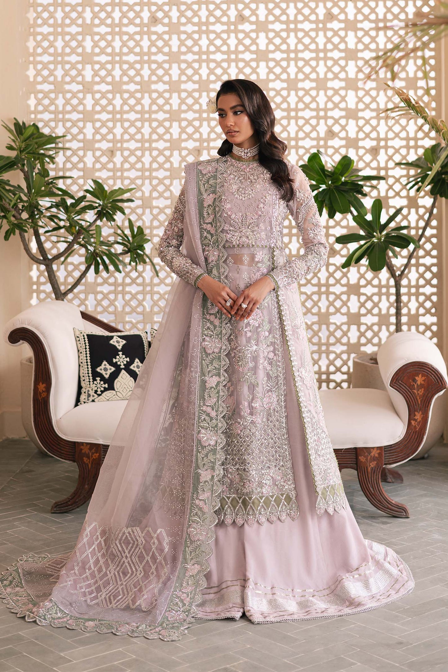 GIA | Maryam Hussain Embroidered Hand Embellished Sharara