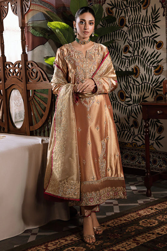Mushq | Red Festive Embellished Silk Suit