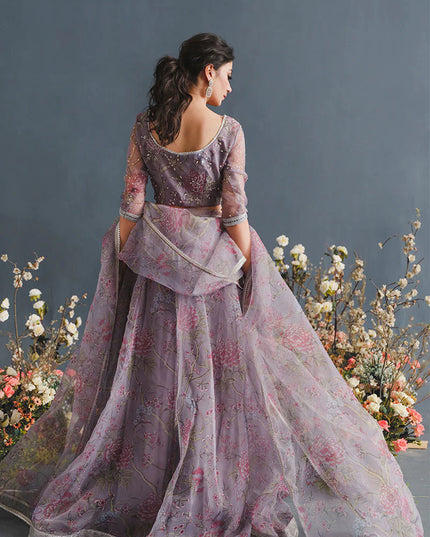MUSHQ | Luxury Embellished Organza Lehenga