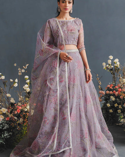 MUSHQ | Luxury Embellished Organza Lehenga